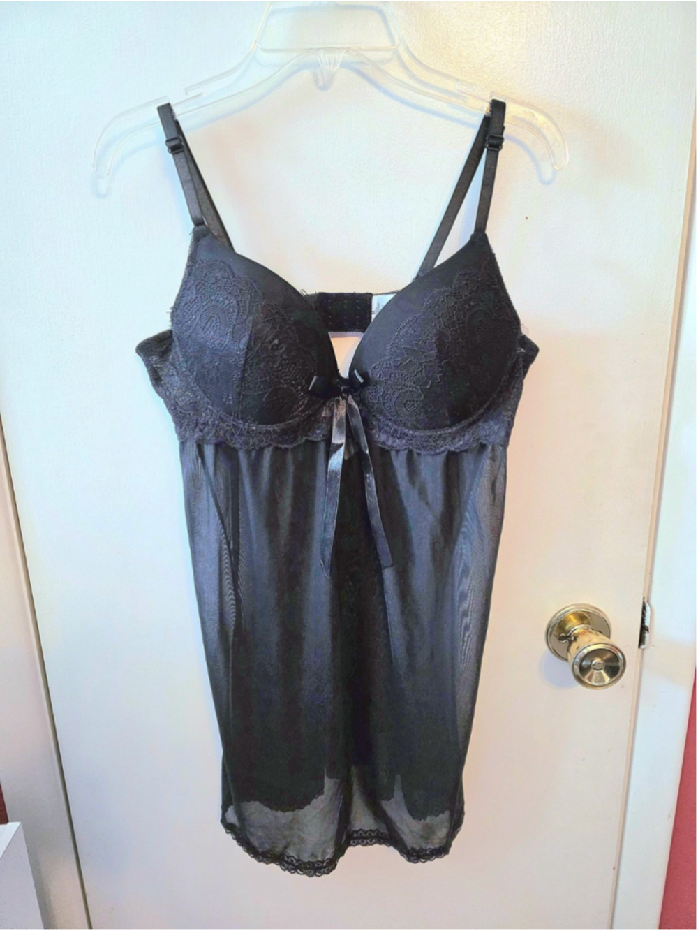 Vintage Sheer Lace Babydoll Size Medium NWT Whimsigoth Gothcore